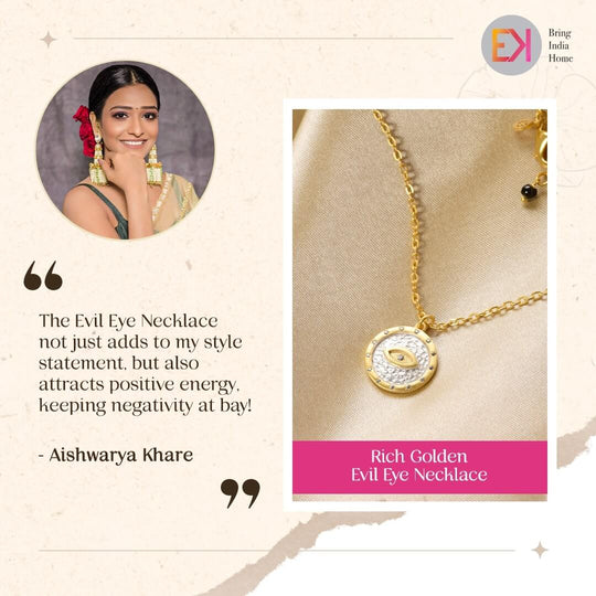 aishwarya-khare-rich-golden-eyil-eye-necklace